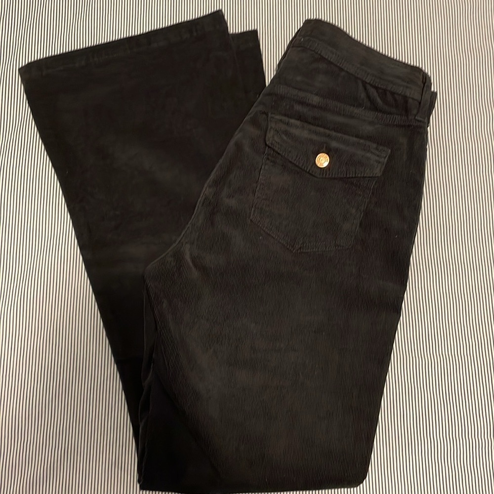 Gap Corduroy 70’s Flare High Rise Stretch Pants | Black | Size 10
